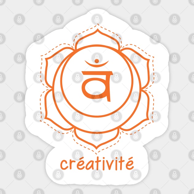Chakra Sacré - Créativité Sticker by BlueZenStudio